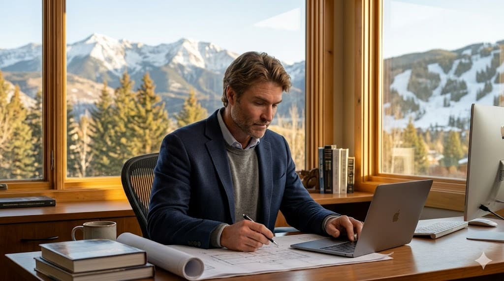 Bobby Friel at his desk — the first-call conversation about whether the timelines work